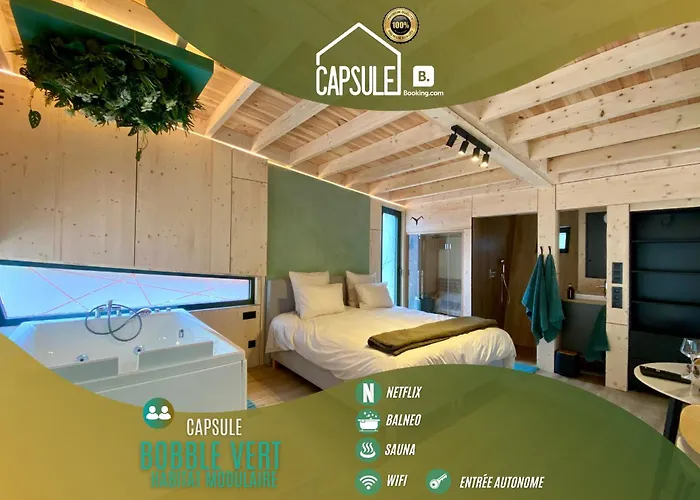 Bobble Centre - Jacuzzi - Sauna - Netflix Chalet Mons